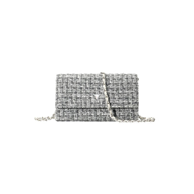 WALLET NELLY - TWEED ICE GREY