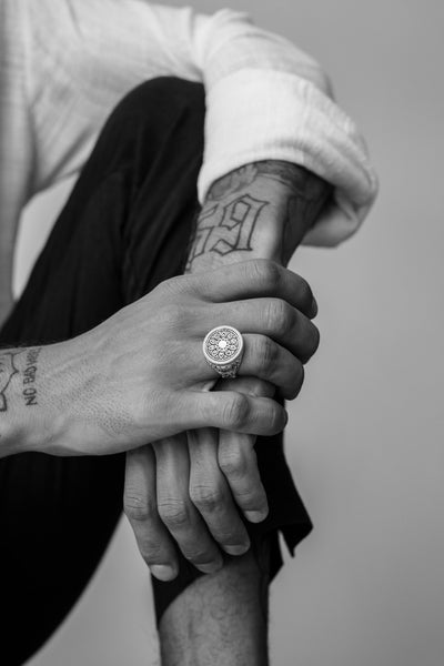 BAGUE HOMME - ROSE SAUVAGE